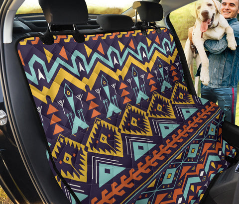 Powwow StorePSC0016 Pattern Native Brown Pet Seat Cover