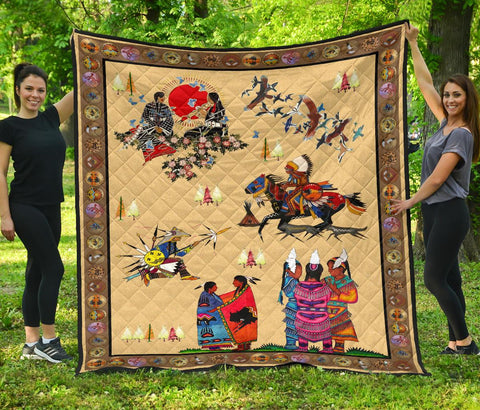 Native American Culture Premium Quilt