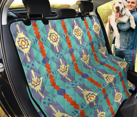 Powwow StorePSC0017 Pattern Native Brown Pet Seat Cover