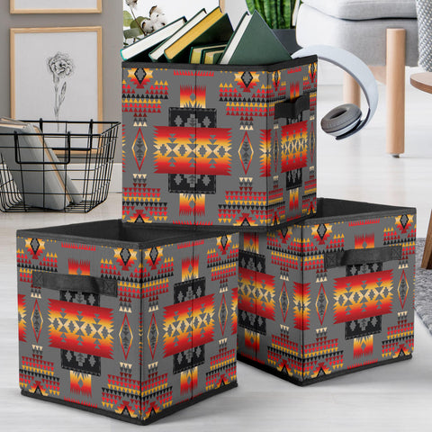 Powwow Store gb nat00046 11 gray pattern storage cube