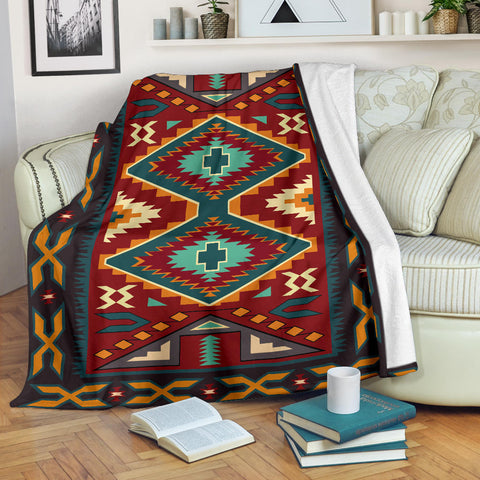 Powwow Store native american tribal ethnic pattern premium blanket