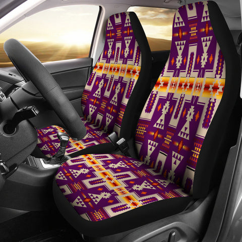 Powwow Store gb nat00062 09 purrple tribe design native american car seat covers
