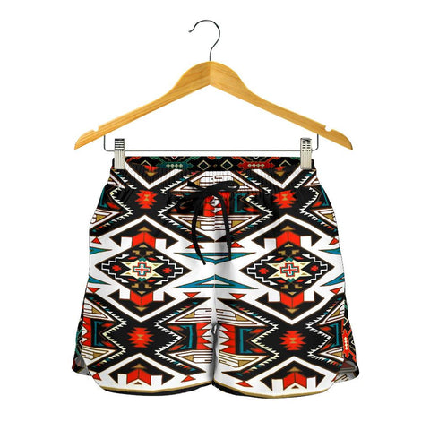 Tribal Colorful Pattern All Over Print Women's Shorts - Powwow Store
