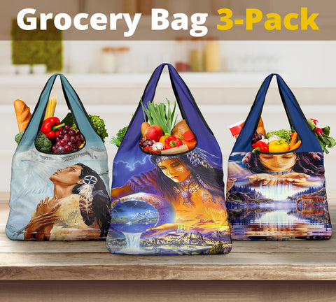 Powwow Store native girl grocery bags new