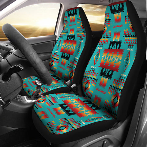 Powwow Store gb nat00046 01 blue native tribes pattern native american car seat covers