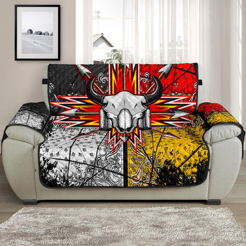 Bison Arrow Native American Chair Sofa Protector - ProudThunderbird