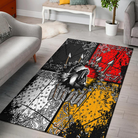 Chief Arrow Native American Design Area Rug - ProudThunderbird