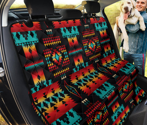 Powwow Store gb nat00046 02 black native tribes pattern native american pet seat cover