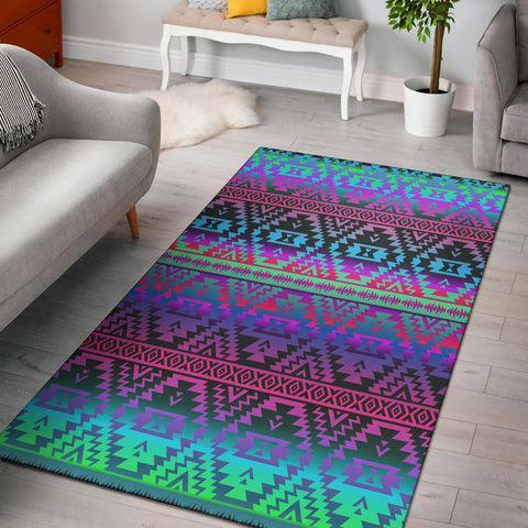 Powwow StoreGBNAT00698 Pattern Color Native Area Rug