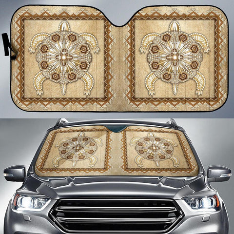 Turble Totem Native American Design Auto Sun Shades no link - Powwow Store