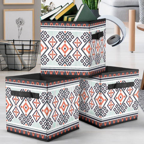 Powwow Store gb nat00318 purple tribal design storage cube