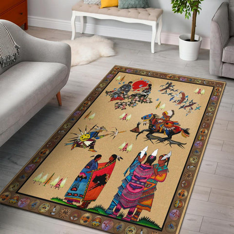 GB-NAT00192 Native Descendants Native American Area Rug - Powwow Store