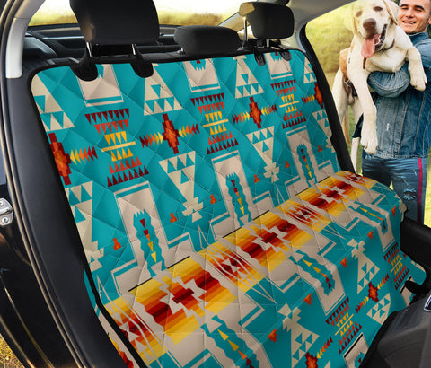 Powwow Store gb nat00062 05 turquoise tribe design native american pet seat cover