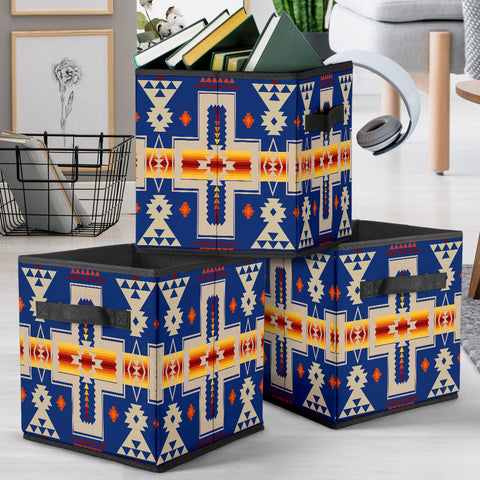 Powwow Store gb nat00062 04 navy tribe design storage cube