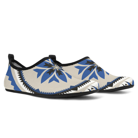 Powwow StoreAQS0010 Pattern Native Aqua Shoes
