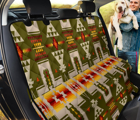 Powwow Store gb nat00062 12 green tribe design native american pet seat cover