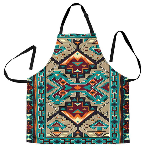 Tribe Blue Pattern Native American Apron - Powwow Store