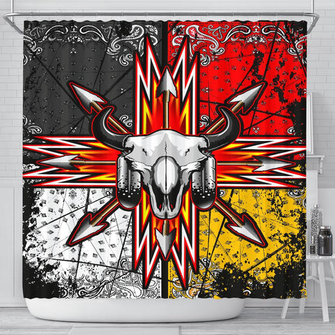 Bison Arrow Shower Curtain - Powwow Store