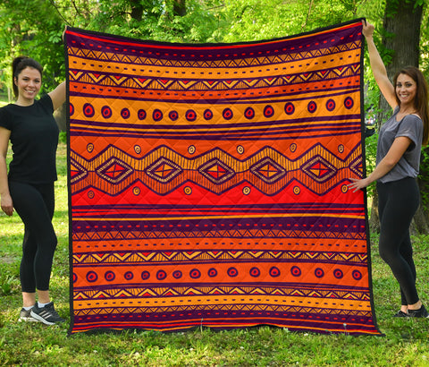 Powwow Store gb nat00576 pattern color orange premium quilt