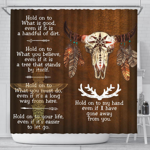 Bison Feather Native American Shower Curtain - Powwow Store