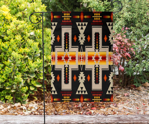 Powwow Store gb nat00062 01 black tribe design flag