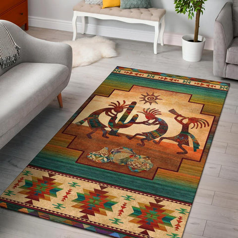 Kokopelli Myth Native American Area Rug NO LINK - Powwow Store