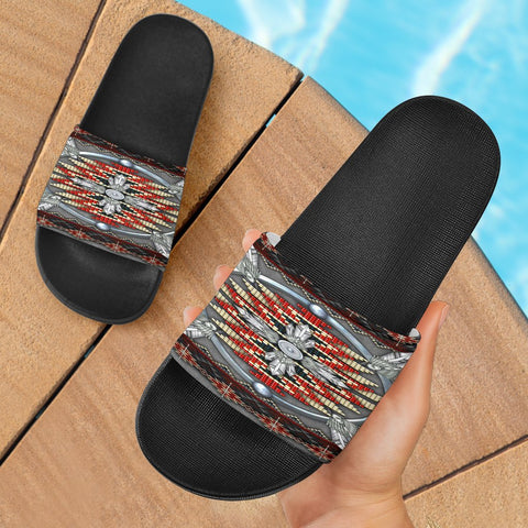 Naumaddic Arts Native American Slide Sandals - Powwow Store