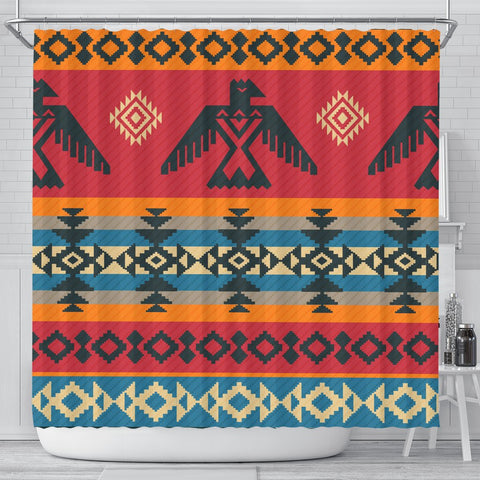 Thunderbirds Native American Shower Curtain - Powwow Store