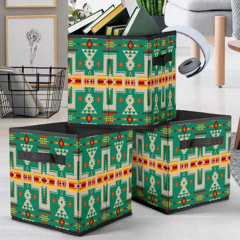Powwow Store gb nat00062 08 green tribe design storage cube