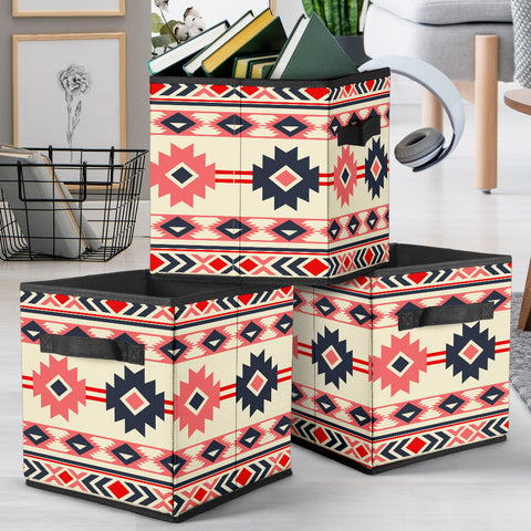 Powwow Store gb nat00375 pink navy pattern storage cube