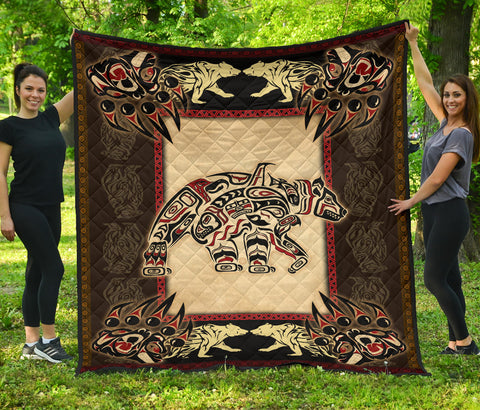 Powwow StoreGBNAT00735  Pattern Tribal Native  Premium Quilt