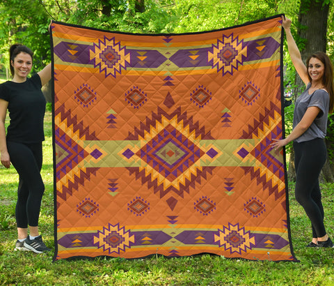 Powwow StoreGBNAT00738 Pattern Native Premium Quilt