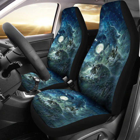Powwow Store fs nat0027 wolves and moon car seat covers