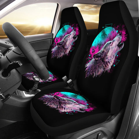 Powwow Store fs nat0050 wolf howl full moon car seat covers