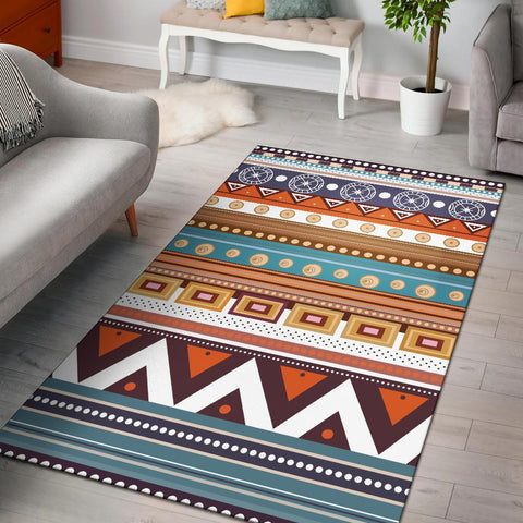 Geometric Pattern Native American Area Rug - Powwow Store