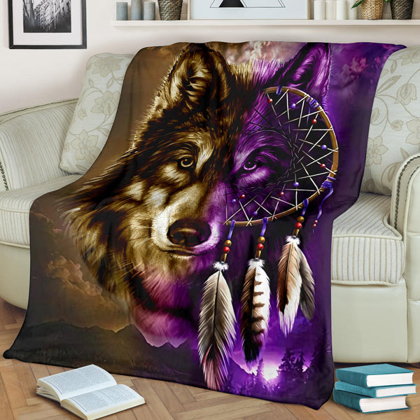 Wolf dream catcher blanket hot sale