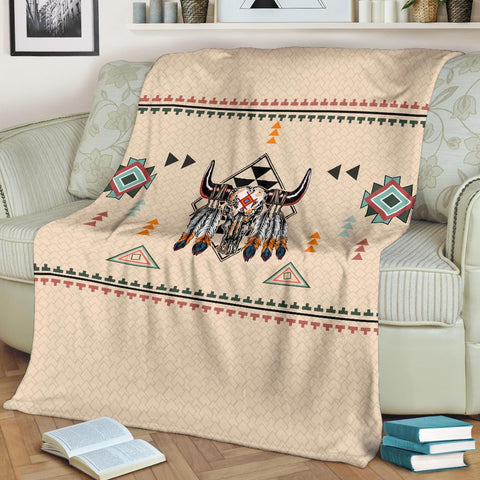 Native American Pride Bison Premium Blanket - Powwow Store