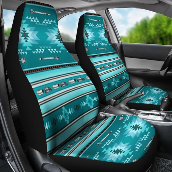 Gb Nat00602 Blue Light Pattern Car Seat Cover Powwow Store