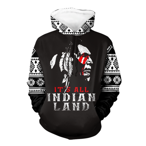 Powwow StoreGBNAT00641 The Chief Native 3D Hoodie
