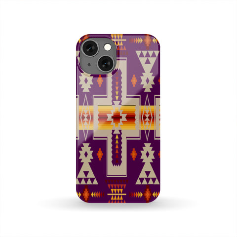 Powwow Store gb nat00062 09 purrple tribe design native american phone case