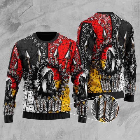 Powwow Store gb nat00015 chief arrow native american sweater