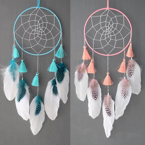 Dream Catchers Large Decoration Leaves Tassels - ProudThunderbird