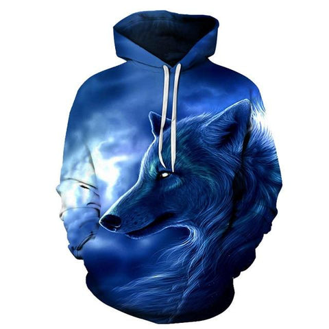 Wolf Ice Cold 3D Native American Hoodies - Powwow Store