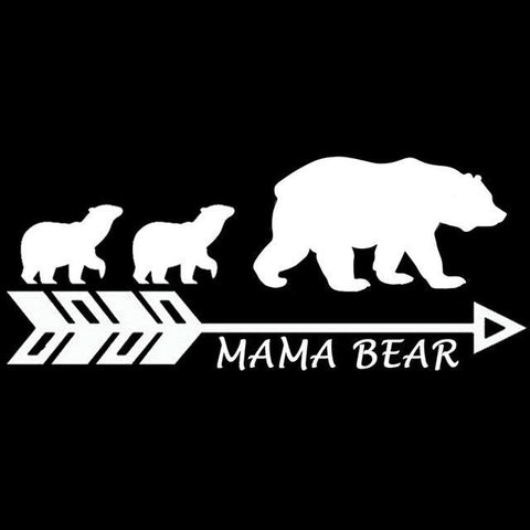 Mama Bear Vinyl Car Stickers Three Bears - Powwow Store