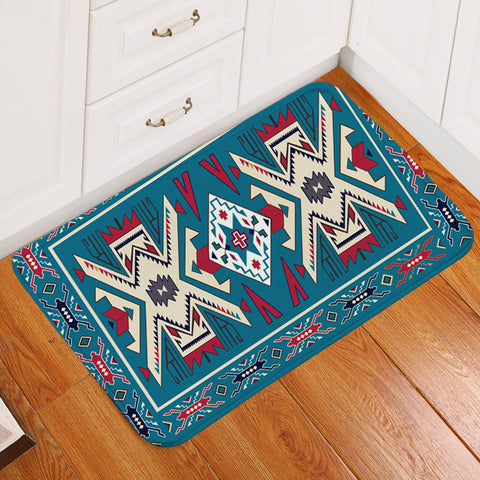 Powwow Store gb nat0003 blue pink pattern native american