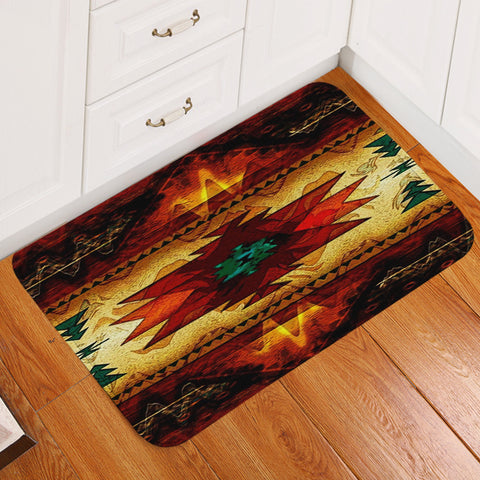 Powwow Store gb nat00068 united tribes brown design native american doormat