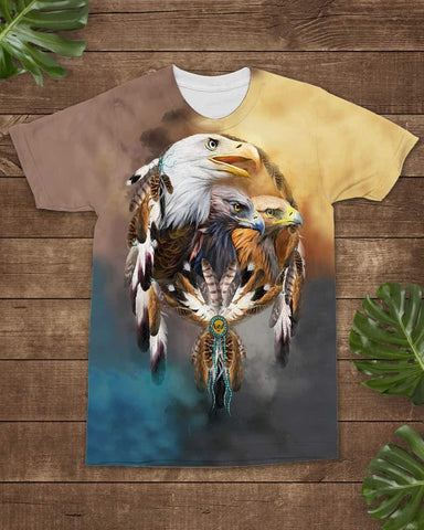 NATIVE AMERICAN DREAMCATCHER ALL OVER 3D T-SHIRT All-over T-Shirt - Powwow Store