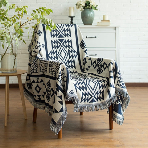 Powwow Store beddingoutlet geometry baja blanket bohemia sofa seat cover witchcraft tapestry throw blanket for bed plane knitted yoga blanket blankets
