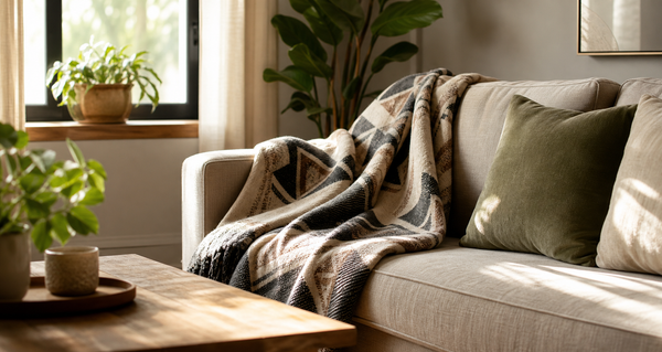 Native American-Inspired Blankets for Cozy Living Rooms and Travel