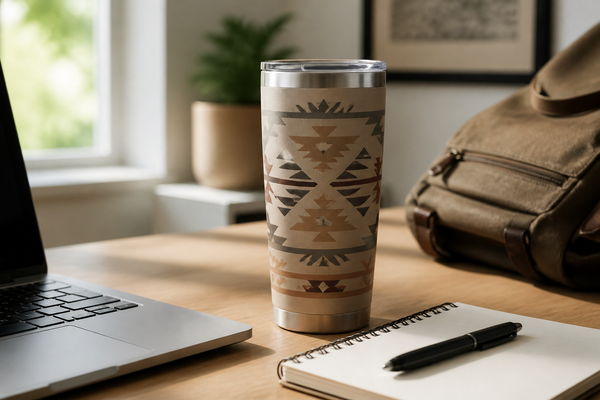 Native American-Inspired Tumblers for Work, Travel, and Hydration